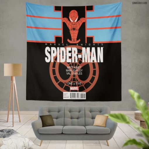 Marvel Spectacular Spider-Man Iconic Web-Slinger Comic Wall Tapestry