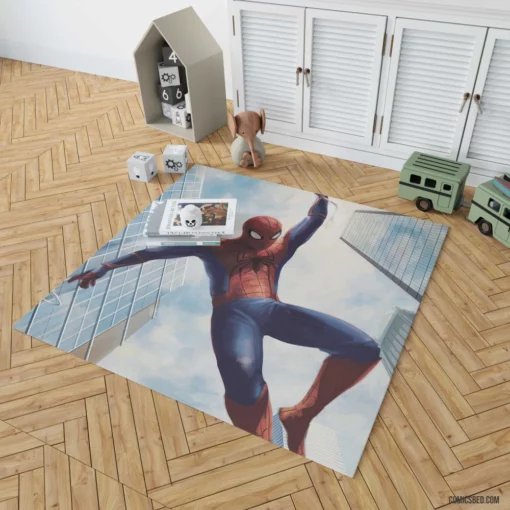 Marvel Spectacular Web-Slinger Spider-Man Exploits Comic Rug 1