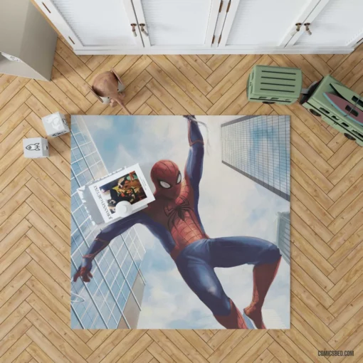 Marvel Spectacular Web-Slinger Spider-Man Exploits Comic Rug