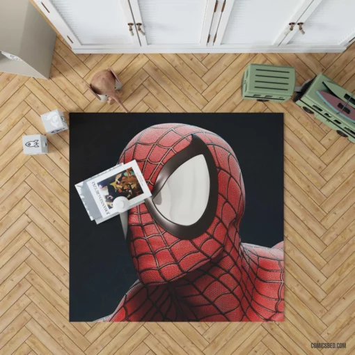 Marvel Spider-Man Unmasking the Hero Comic Rug