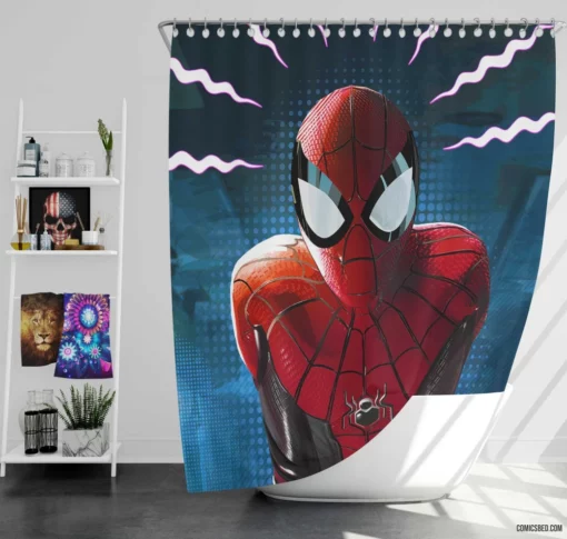 Marvel Spider-Man Webbed Chronicles Comic Shower Curtain