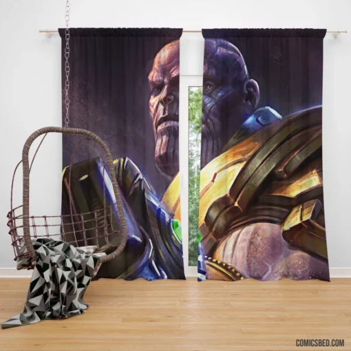 Marvel Thanos Galactic Dominance Comic Curtain