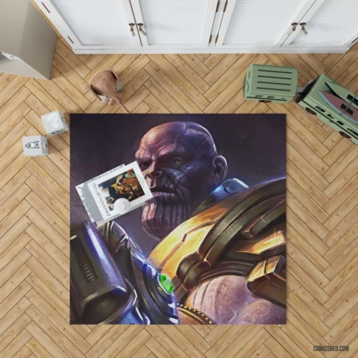 Marvel Thanos Galactic Dominance Comic Rug