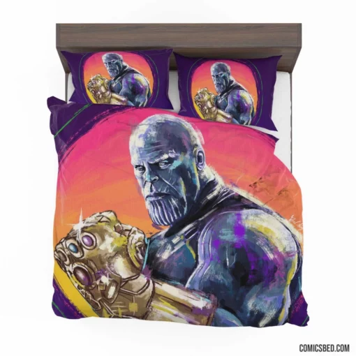 Marvel Thanos Infinity Gauntlet Power Comic Bedding Set 1