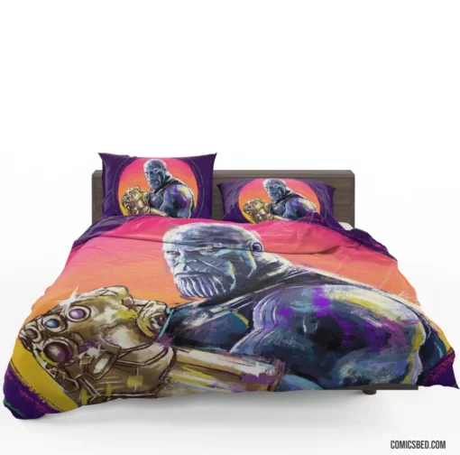 Marvel Thanos Infinity Gauntlet Power Comic Bedding Set