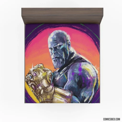 Marvel Thanos Infinity Gauntlet Power Comic Fitted Sheet 1