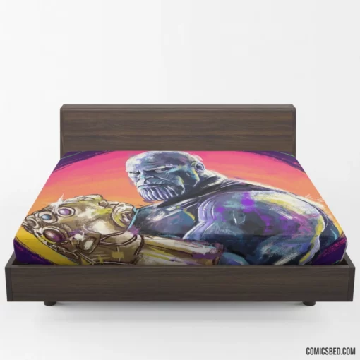 Marvel Thanos Infinity Gauntlet Power Comic Fitted Sheet