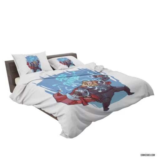 Marvel Thor God of Thunder Returns Comic Bedding Set 2