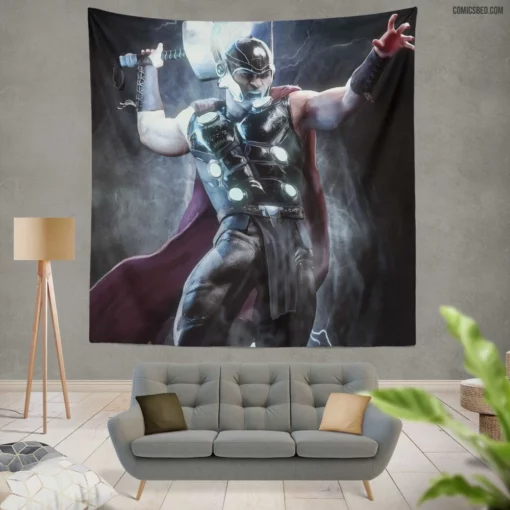 Marvel Thor Mighty God of Thunder Comic Wall Tapestry