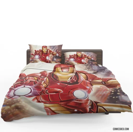 Marvel Tony Stark Iron Man Chronicles Comic Bedding Set