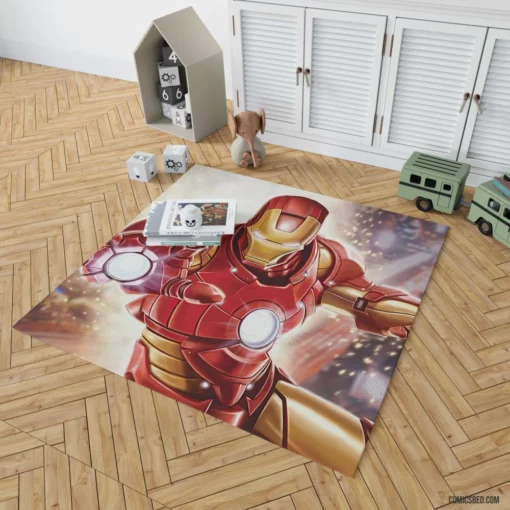 Marvel Tony Stark Iron Man Chronicles Comic Rug 1