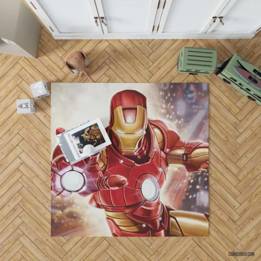 Marvel Tony Stark Iron Man Chronicles Comic Rug