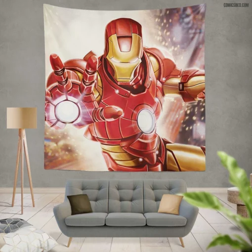 Marvel Tony Stark Iron Man Chronicles Comic Wall Tapestry