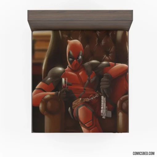 Marvel Unconventional Hero Deadpool Comic Fitted Sheet 1