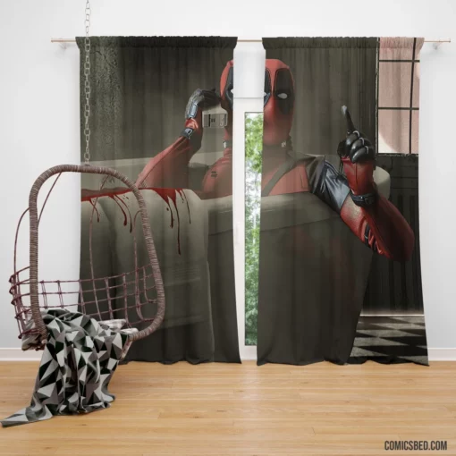 Marvel Unstoppable Deadpool Merc Chronicles Comic Curtain