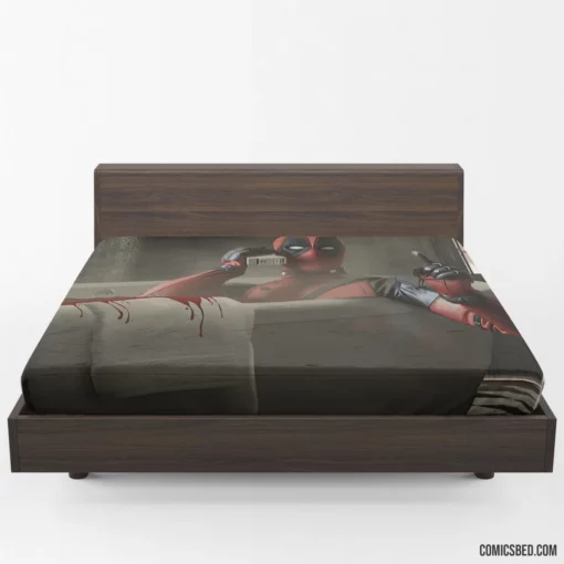 Marvel Unstoppable Deadpool Merc Chronicles Comic Fitted Sheet