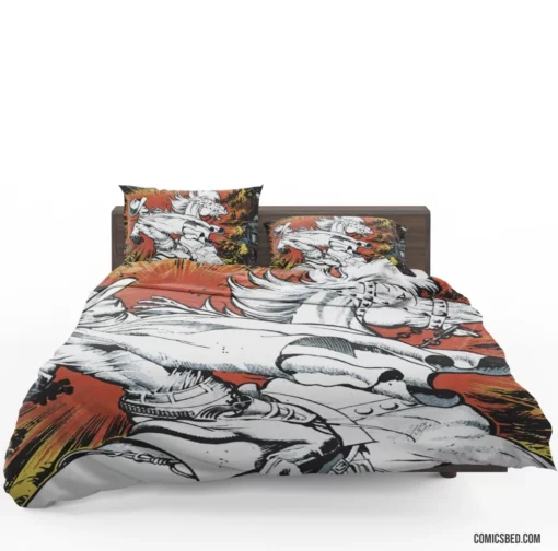 Marvel Vengeful Ghost Rider Fiery Chronicles Comic Bedding Set