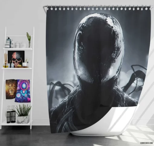 Marvel Venom Deadly Symbiote Exploits Comic Shower Curtain