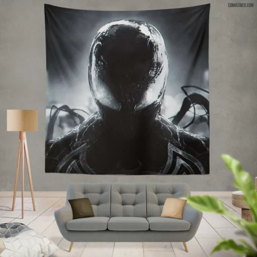 Marvel Venom Deadly Symbiote Exploits Comic Wall Tapestry