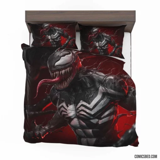 Marvel Venom Menacing Symbiote Feats Comic Bedding Set 1