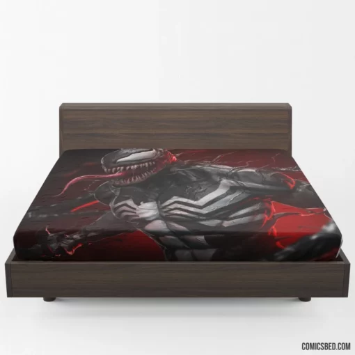 Marvel Venom Menacing Symbiote Feats Comic Fitted Sheet