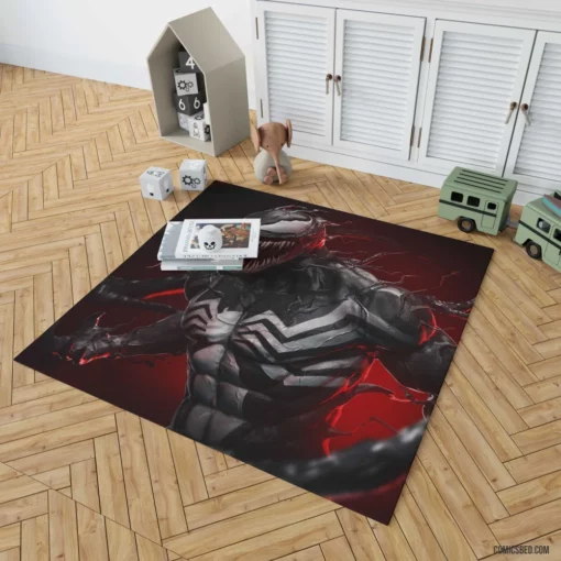 Marvel Venom Menacing Symbiote Feats Comic Rug 1