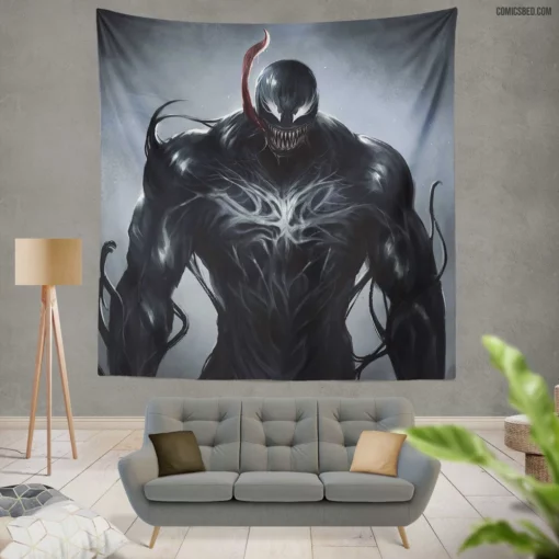 Marvel Venom Menacing Symbiote Saga Comic Wall Tapestry