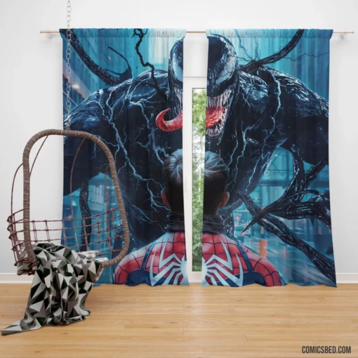 Marvel Venom Spidey Sinister Rivalry Comic Curtain