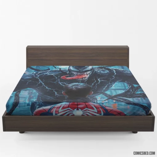 Marvel Venom Spidey Sinister Rivalry Comic Fitted Sheet