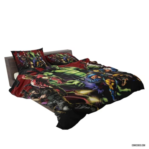 Marvel Vs Capcom Hulk Wolverine Iron Man Comic Bedding Set 2