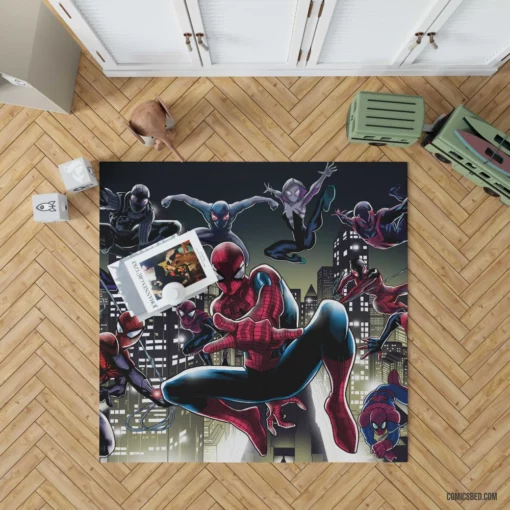 Marvel Web-Slinger Chronicles Iconic Hero Comic Rug