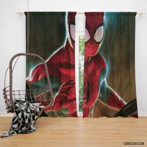 Marvel Web-Slinger Chronicles Spider-Man Heroics Comic Curtain