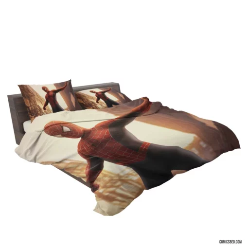 Marvel Web-Slinger Chronicles Spider-Man Soars Comic Bedding Set 2