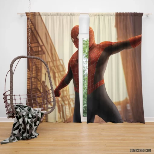 Marvel Web-Slinger Chronicles Spider-Man Soars Comic Curtain