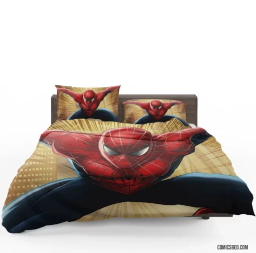 Marvel Web-Swinging Hero Spider-Man Soars Comic Bedding Set