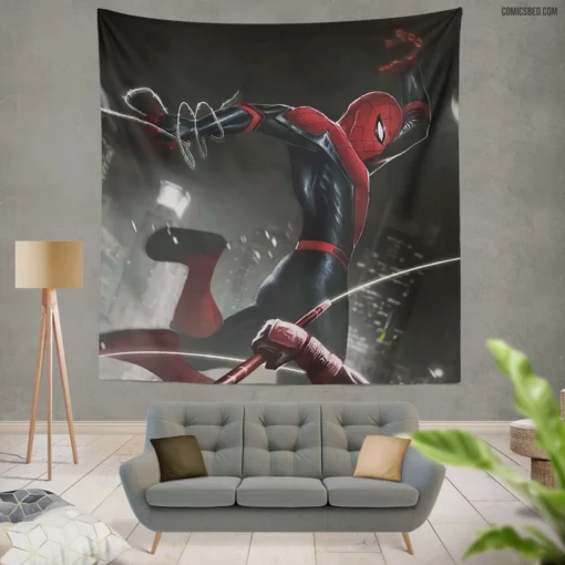 Marvel Webbed Hero Spider-Man Odyssey Comic Wall Tapestry