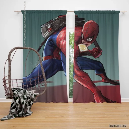 Marvel Webbed Hero Spider-Man Quests Comic Curtain