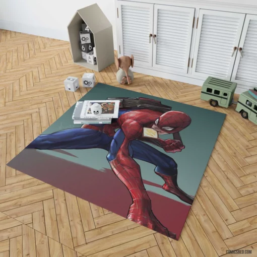 Marvel Webbed Hero Spider-Man Quests Comic Rug 1