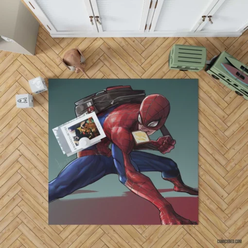 Marvel Webbed Hero Spider-Man Quests Comic Rug