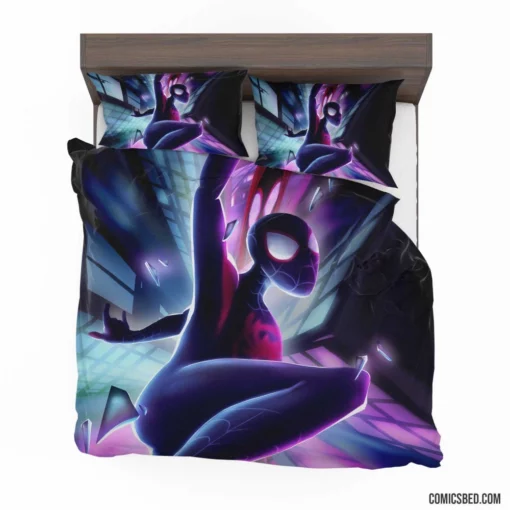 Marvel Webbed Hero Spider-Man Soars Comic Bedding Set 1