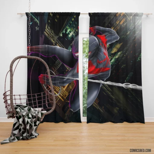 Marvel Webbed Wonder Spider-Man Feats Comic Curtain