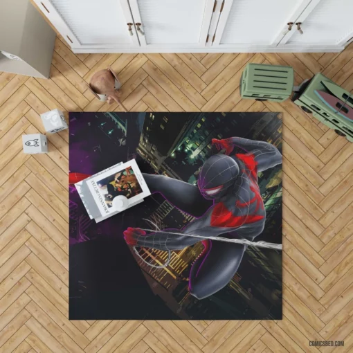 Marvel Webbed Wonder Spider-Man Feats Comic Rug