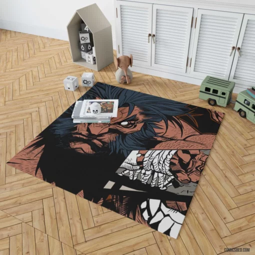 Marvel Wolverine Feral X-Men Crusader Comic Rug 1