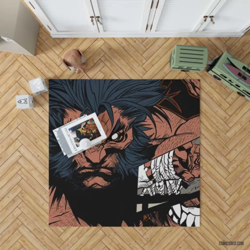 Marvel Wolverine Feral X-Men Crusader Comic Rug