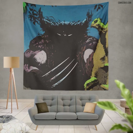 Marvel Wolverine X-Men Adamantium Warrior Comic Wall Tapestry