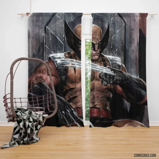 Marvel Wolverine X-Men Feral Avenger Comic Curtain