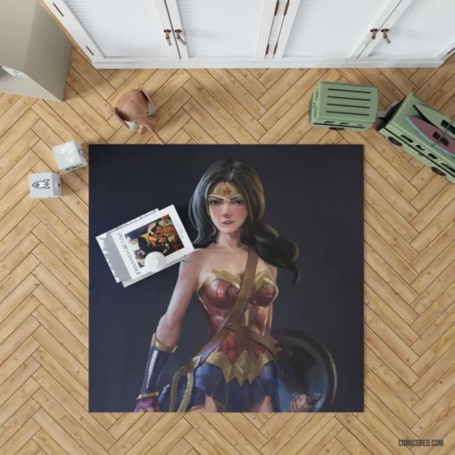 Marvel Wonder Woman Amazon Iconic Hero Comic Rug