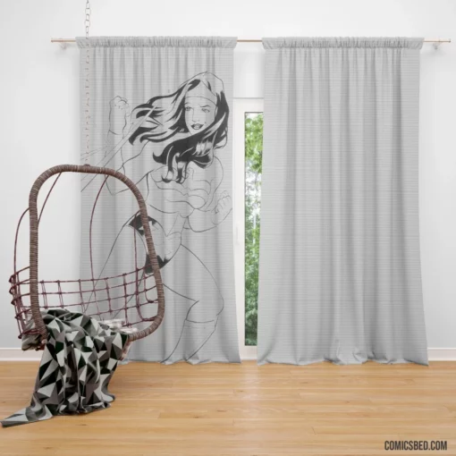 Marvel Wonder Woman Amazonian Heroine Comic Curtain