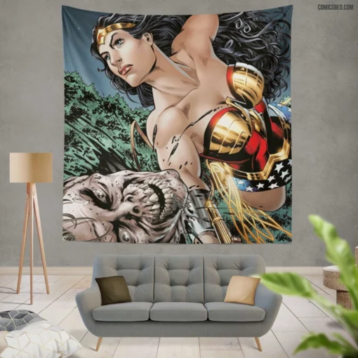 Marvel Wonder Woman Amazonian Icon Comic Wall Tapestry