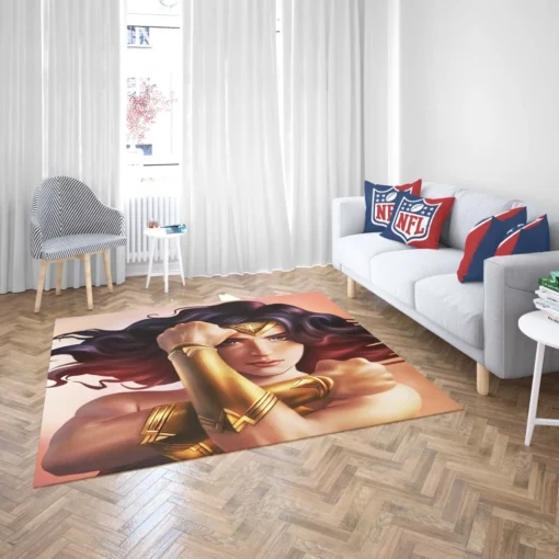 Marvel Wonder Woman Empowering Superhero Comic Rug 2